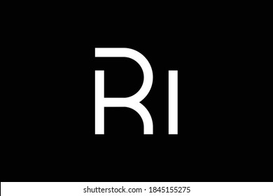 RH-Brief-Logo-Design auf luxuriösem Hintergrund. Das Logo-Konzept von HR monogram initialisiert Buchstaben. DAS Icon-Design. HR elegantes und professionelles Buchstabensymbol-Design auf schwarzem Hintergrund. H R HR RH