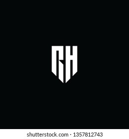 RH Letter Logo Template Vector