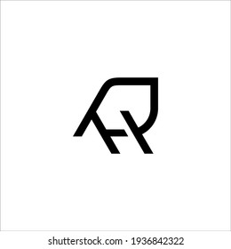 RH logo design vector sign 