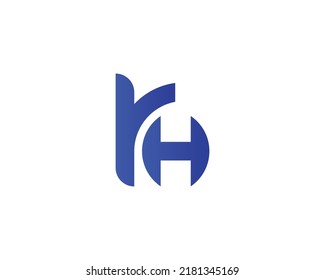 Rh Logo Design Vector Template Stock Vector (Royalty Free) 2181345169 ...