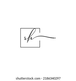 RH siganture logo concept in high quality professional design that will print well across any print media