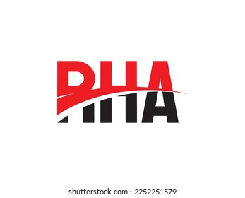 RHA Letter Initial Logo Design Vector Illustration