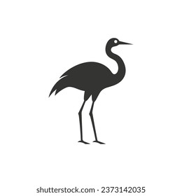 Rhea bird Icon on White Background - Simple Vector Illustration