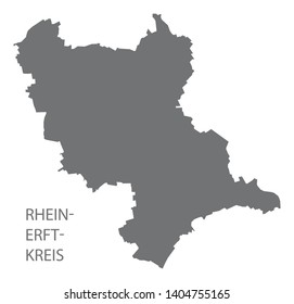 Rhein-Erft-Kreis grey county map of North Rhine-Westphalia DE