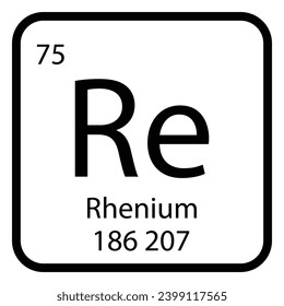 Rhenium icon vektor illustration design