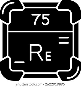 Rhenium Line vector Icon Design