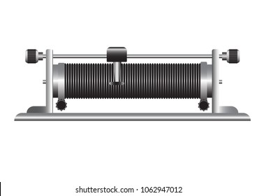 The rheostat is a physical device used to adjust the current and voltage in an electrical circuit, by obtaining the required resistance value.