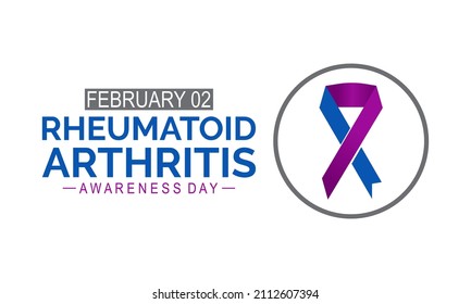 Rheumatoid Arthritis Awareness Day. Medical concept vector template for banner, card, poster, background.