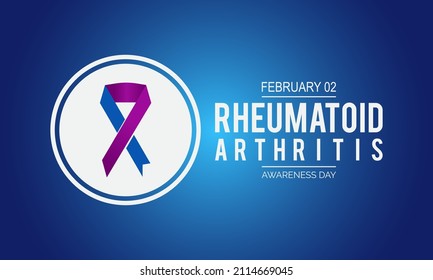 Rheumatoid Arthritis Awareness Day. Medical concept vector template for banner, card, poster, background.