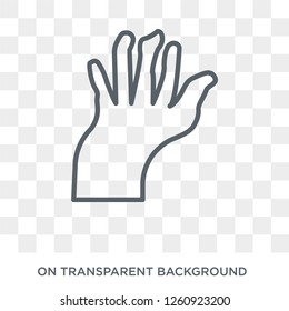 Rheumatoid arthritis icon. Trendy flat vector Rheumatoid arthritis icon on transparent background from Diseases collection. High quality filled Rheumatoid arthritis symbol use for web and mobile