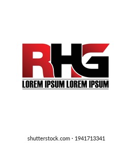 RHG letter monogram logo design vector