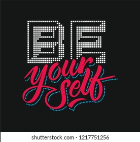 Rhinestone applique print for textile clothes fashion,Trendy crystal studs embellishment for apparel,Beautiful word design, Heat transfer artwork.