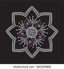 Rhinestone applique Druck für Textilbekleidung Mode, Trendy-Kristall-Verkleidung für Bekleidung, Schönes Design, Wärmeübertragungs-Kunstwerke.