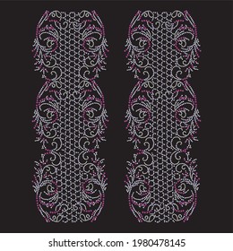 Impresión de Rhinestone para ropa textil de moda, estampado de cristal de moda para prendas de vestir, bonito diseño, transferencia de calor artística.