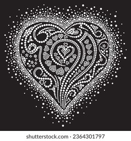 Rhinestone design for, t-shirt, bag or blouse, hot fix transfer. Abstract beautiful applique rhinestone glitter motif.