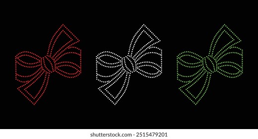 Rhinestone flower ribbon vector Design. rhinestone elephant vector design for Illustration of collar neck decoration with rhinestones in the form of a necklace. Flower Transfer Rhinestone. 