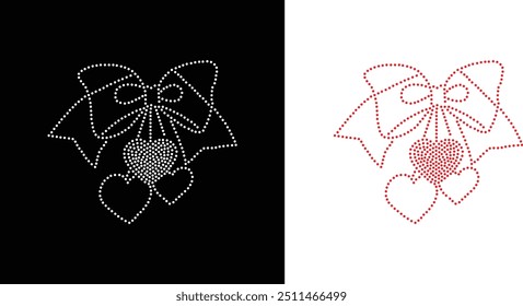 Diseño de Vector de flor de diamantes de imitación Diseño de Vector de elefante de diamantes de imitación para la ilustración de la decoración del cuello con diamantes de imitación en forma de collar. Rhinestone de la transferencia de la flor. 