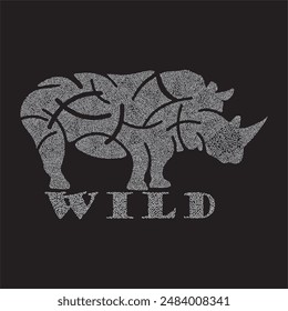 Rhinestone heat transfer prints designed for textile clothing fashion.Wild life icon rhinestone design.