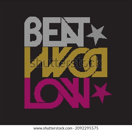 Rhinestone heat transfer prints designed for textile clothing fashion.Beatiful words rhinestone design.