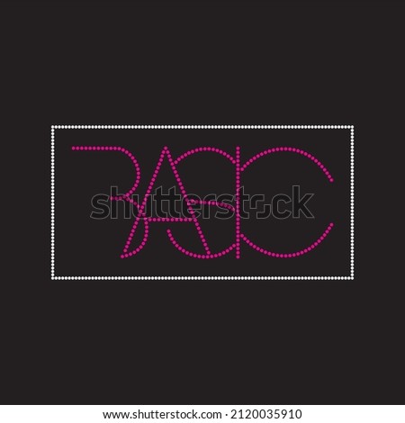Rhinestone heat transfer prints designed for textile clothing fashion.Beatiful words rhinestone design.