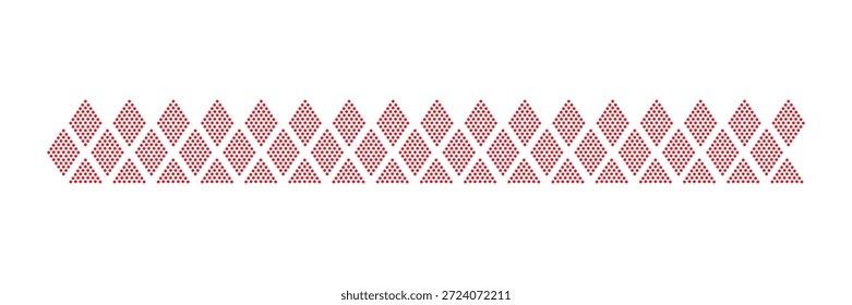 Rhinestone hotfix seamless Geometric diamond pattern design for laser cutting, 2.2 mm hole size 6 ss.