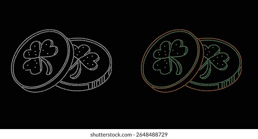
Rhinestone hotfix transfer design.Abstract beautiful glitter applique rhinestone motif vector design,
Unique modern rhinestone flower vector design,