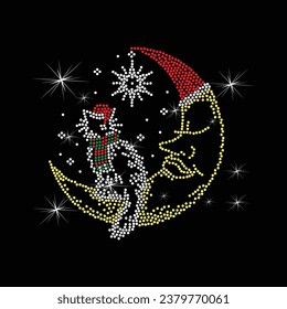 Diseño vectorial del diseño de camisetas rhinestone