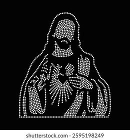 Rhinestone T-shirt Design Vector Template 