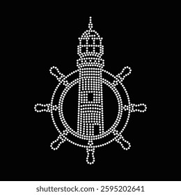 Rhinestone T-shirt Design Vector Template 
