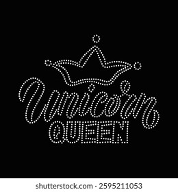 Rhinestone T-shirt Design Vector Template 