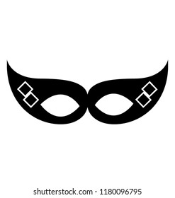 
rhinestones embellished carnival face mask  
