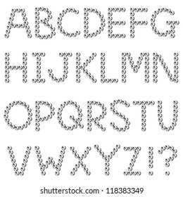 Rhinestones/fonts,capital letter
