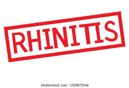rhinitis stamp on white background. Sign, label, sticker.