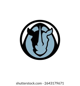 rhino abstract logo modern style