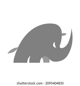 Rhino abstract vector logo or icon template, sign or symbol.