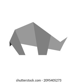 Rhino abstract vector logo or icon template, sign or symbol.