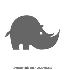 Rhino abstract vector logo or icon template, sign or symbol.