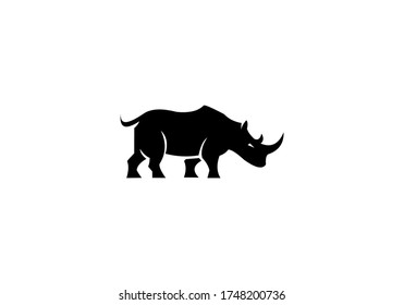 Logo des Rhino-Tieres, Vektorgrafik