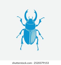 O "Rhino Beetle vetor art illustration" é um arquivo de design gráfico digital de alta qualidade com uma representação detalhada e estilizada de um besouro de rinoceronte, perfeito para projetos criativos e materiais de impressão.