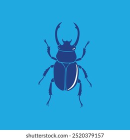 O "Rhino Beetle vetor art illustration" é um arquivo de design gráfico digital de alta qualidade com uma representação detalhada e estilizada de um besouro de rinoceronte, perfeito para projetos criativos e materiais de impressão.