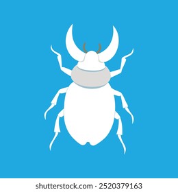 O "Rhino Beetle vetor art illustration" é um arquivo de design gráfico digital de alta qualidade com uma representação detalhada e estilizada de um besouro de rinoceronte, perfeito para projetos criativos e materiais de impressão.