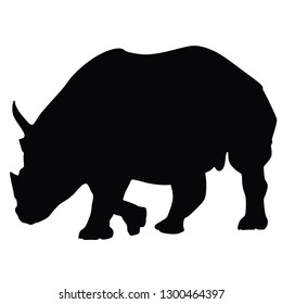 RHINO, BIG RHINO silhouette, Vector