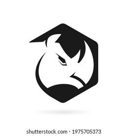 rhino box logo vector symbol