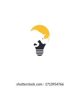 Diseño vectorial del logotipo del concepto de bulbo rinoceronte. Logo de rinocerontes para el club deportivo o equipo. Icono de cabeza de rinoceronte