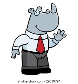 Rhino Businessman