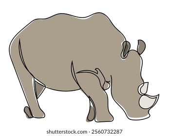 Rhino in continuous line drawing and can be edited later