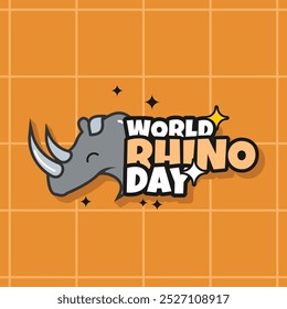 Design vetorial do Rhino Day Groovy