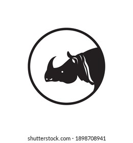 rhino design logo illustration vector