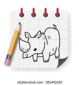 rhino doodle