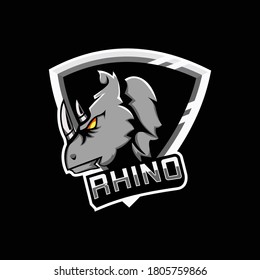 Rhino esport team logo template